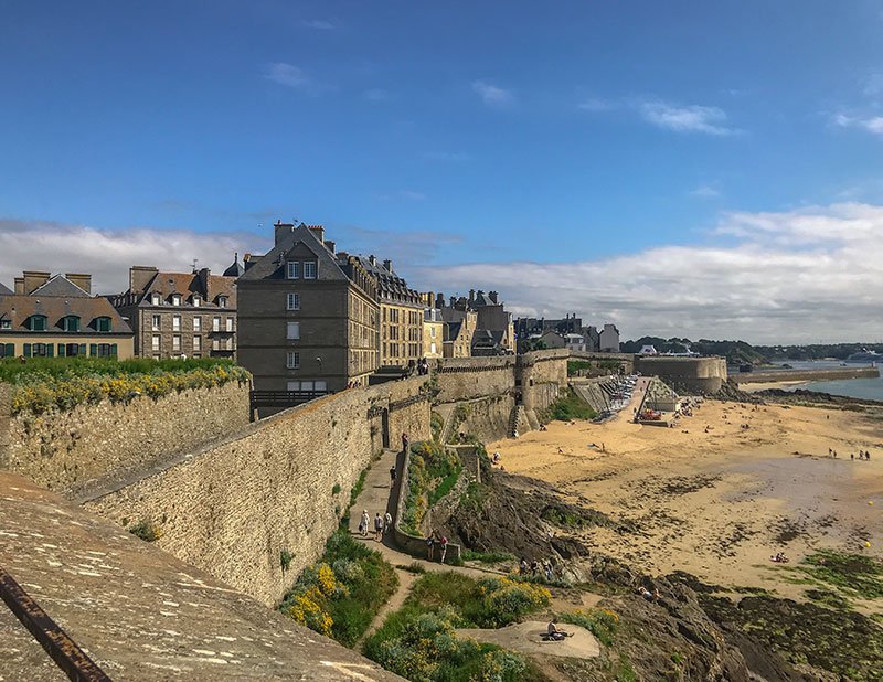 Les remparts d'Intra-Muros à Saint-Malo